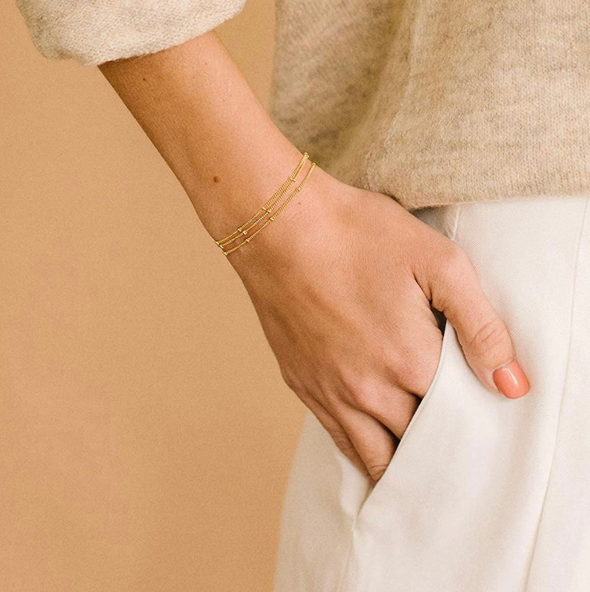 Three Layer Golden Bracelet