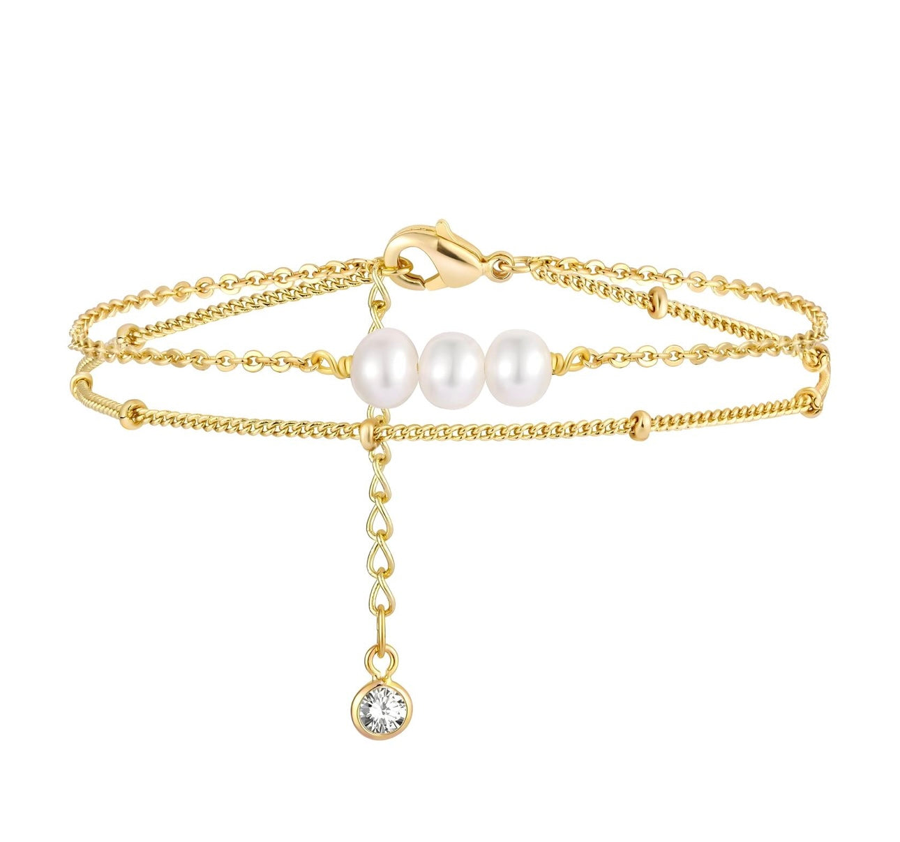 Three Pearl Bracelet