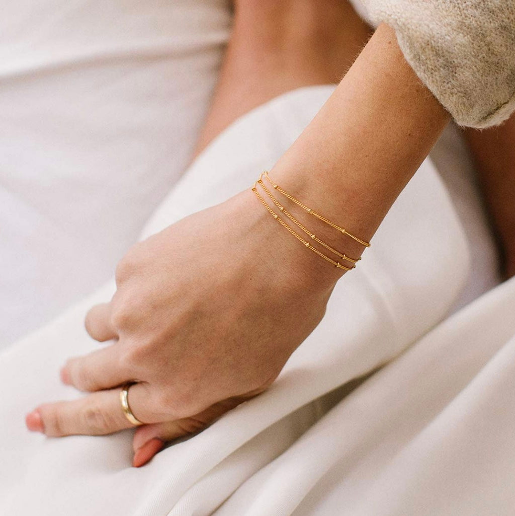 Three Layer Golden Bracelet