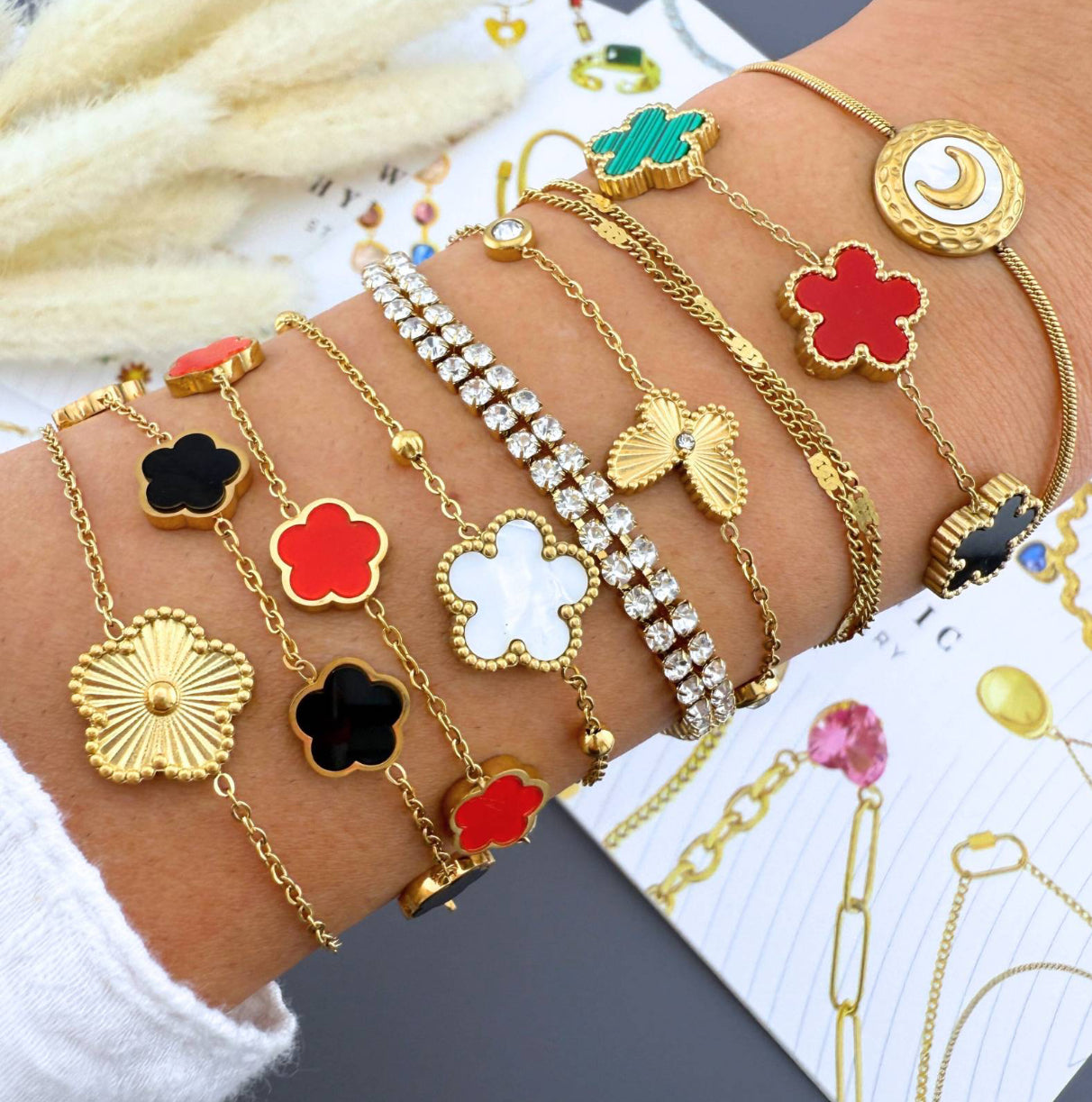 White Flower Bracelet